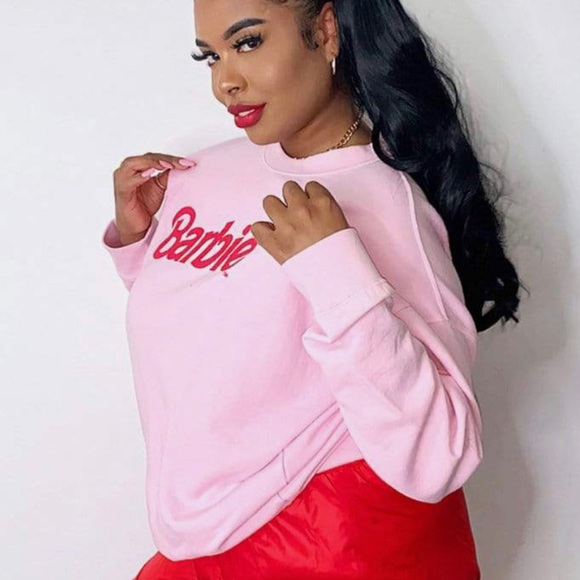 Barbie Pink & Red Logo Sweatshirt - Picture 4 of 4